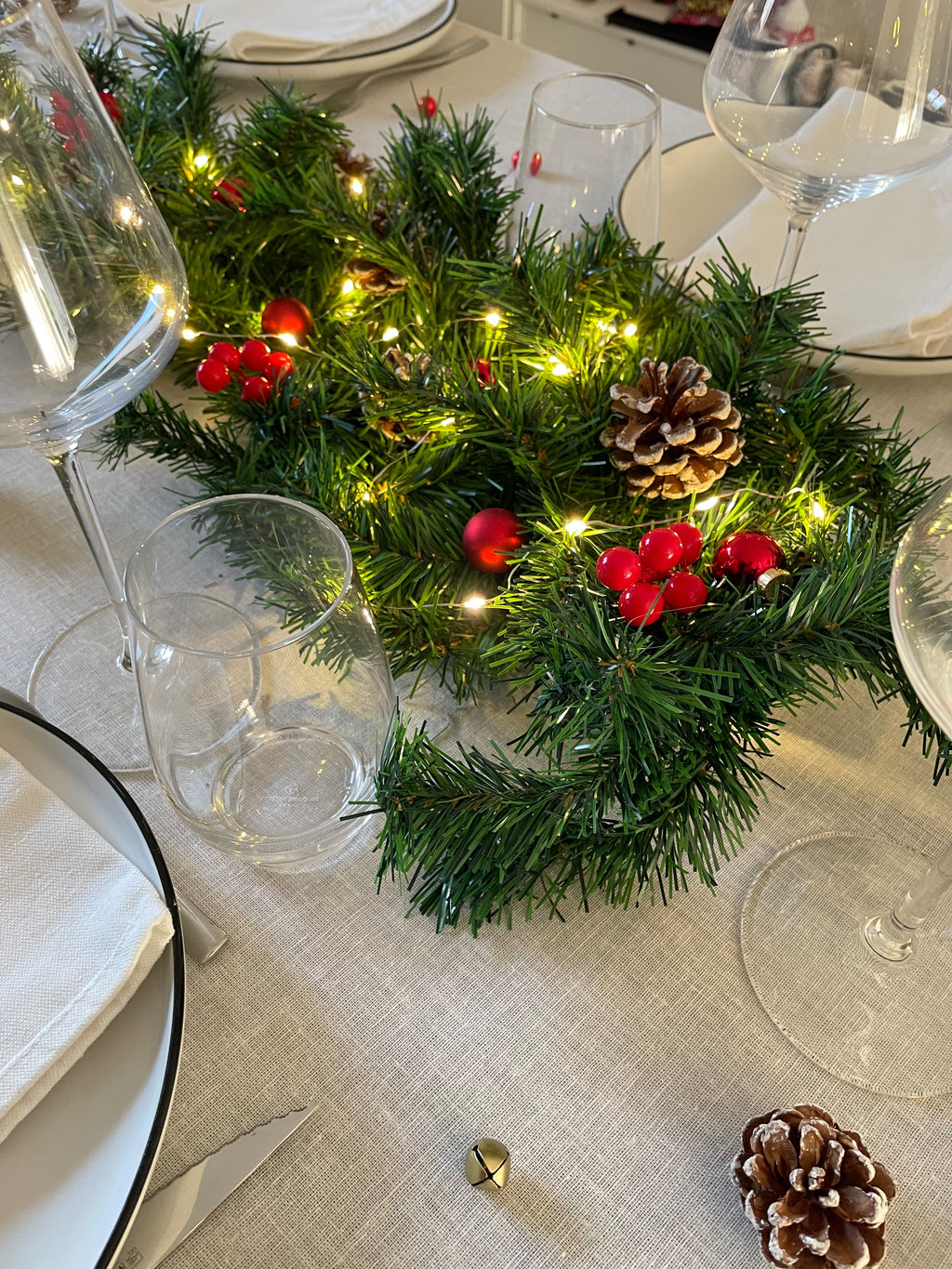 Box décoration de table de Noël