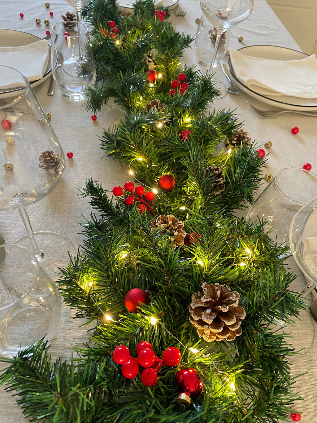 Box décoration de table de Noël